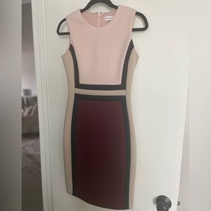 Calvin Klein color block dress.  In great condition